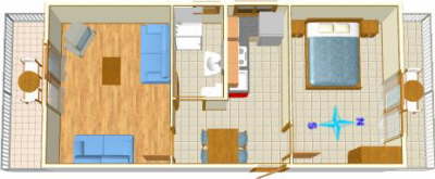 Apartmn 2 (2+2 os.), 1. patro, jih