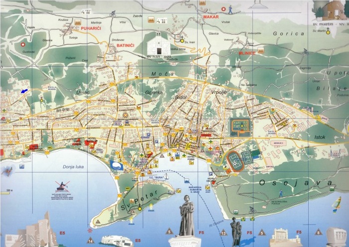MAPA MAKARSKA